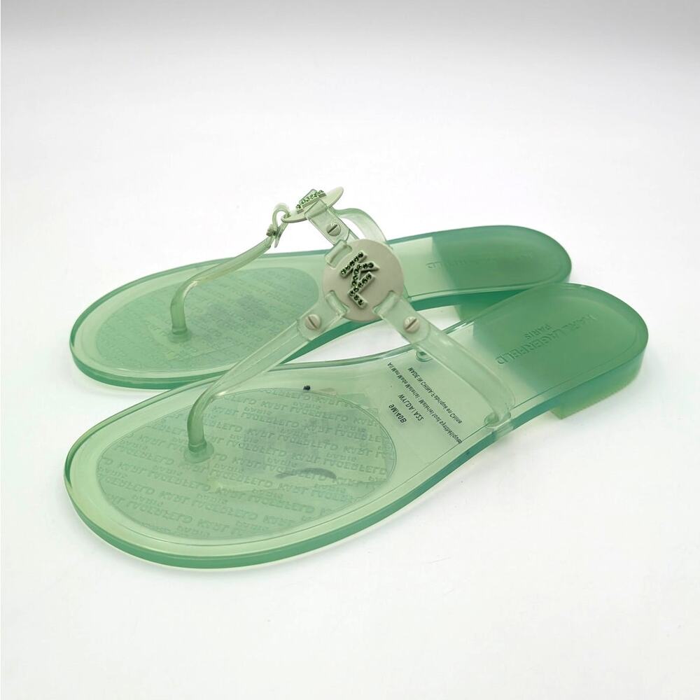 Karl Lagerfeld Paris Wylda Sandals Open Toe Women's Mint Julep Size US9M EU40